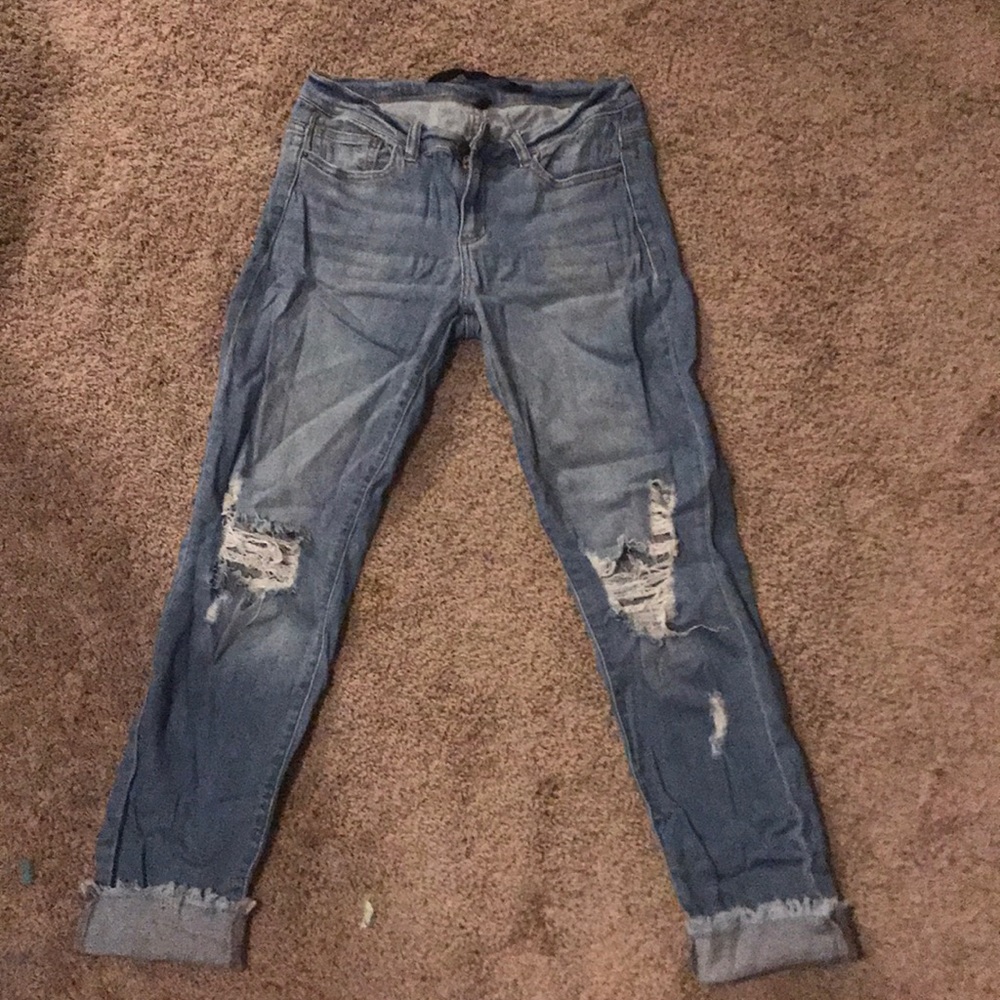 Relaxed fit cropped jeans!